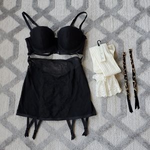 Victoria's Secret Stappy Luxe One Piece Lingerie